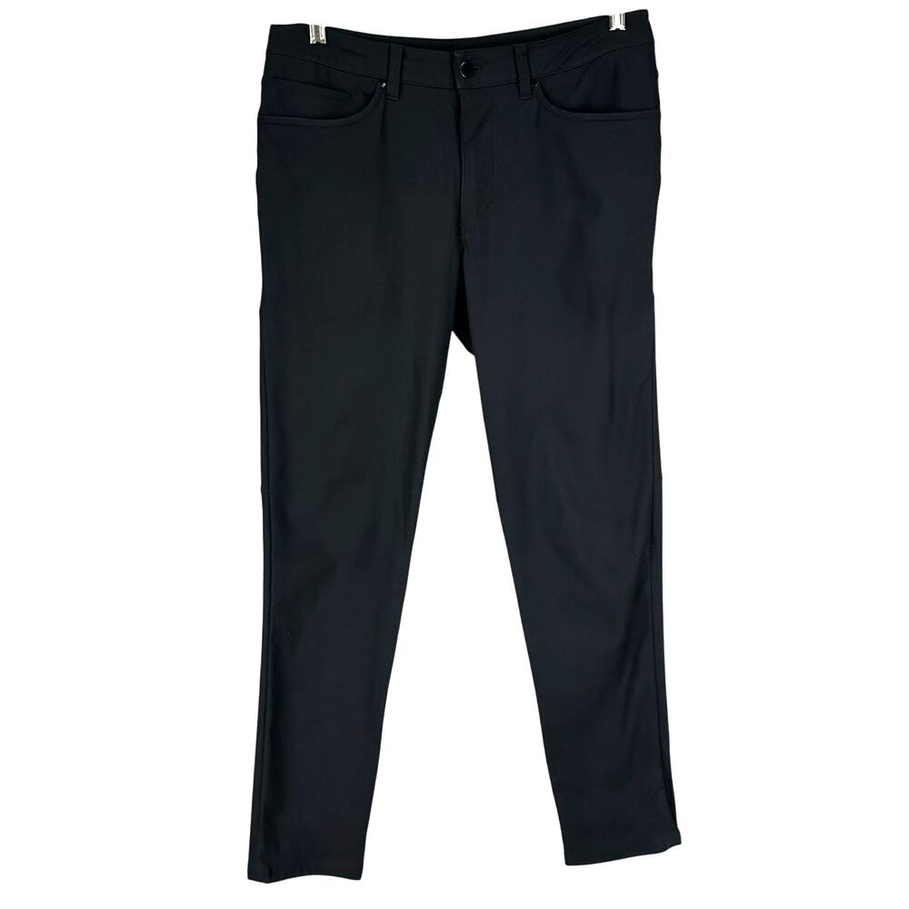 Lululemon ABC Slim Warpstreme Black Men's Pants Size 31 x 29 EUC Chino Trouser